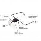 Brýle s lupou a LED osvětlením