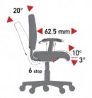 Mechanismus TS (tension soft) - synchronizovaný sklon sedadla/opěradla, posuvného sedadla, záporného sklonu sedadla