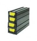 Iteco Trading S.r.l. - ESD skříňka s přihrádkami CAB1, 4 přihrádky, 40x20x120mm