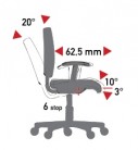 Mechanismus TS (tension soft) - synchronizovaný sklon sedadla/opěradla, posuvného sedadla, záporného sklonu sedadla