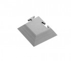  - ESD PVC dlažba - rohová část, 110x110x6,5mm, tmavě šedá, strukturovaný, protiskluzový povrch