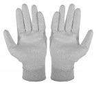 OEM PR - ESD pracovní rukavice StaticTec, z nylonu s uhlíkem a PU dlaněmi, šedé, velikost S