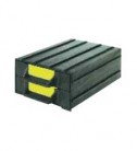 Iteco Trading S.r.l. - ESD skříňka s přihrádkami CAB3, 2 přihrádky, 87x20x120mm