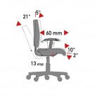 Mechanismus SS (synchron soft) - synchronizovaný sklon sedadla/opěradla