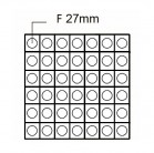 Vnitřní přihrádky do zásuvek MOD20, 42 kulatých přihrádek  Ø 27 mm