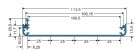  - Hliníkový profil, krabicový, Euro-Cooling Fin Profile 3, přírodně eloxovaný, 165 mm