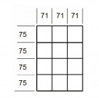 Vnitřní přihrádky do zásuvek MOD62, 12 přihrádek 71x75mm