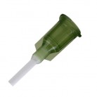 OEM PR - Dávkovací jehla DispensTec, plastová flexibilní, 14G, 1,4mm, 12,7mm, olivová, 50ks/bal