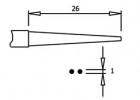 Úchopové kleště PN 5025/2 D, ploché, ESD