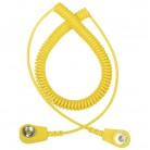 DESCO Europe - Spirálový uzemňovací kabel, 10mm/4mm, 2,0m, žlutý, 230270