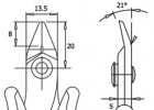 Štípací kleště TR 25 15 L D, ESD