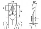 Štípací kleště TR 25 B D, ESD